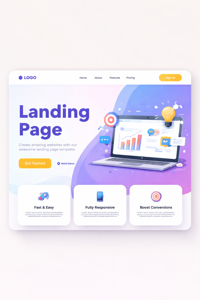 landing page